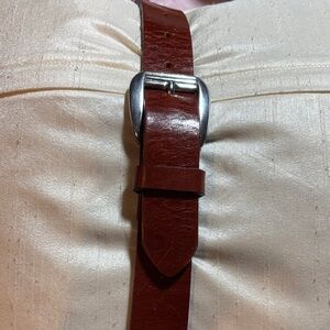 Limited leather belt made in Italy